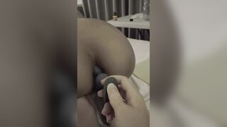 Lily anal training